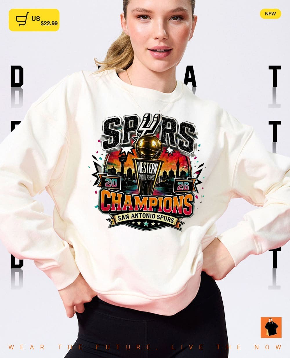San Antonio Spurs Western Conference Champions 2026 Basketball Gold Trophy shirt