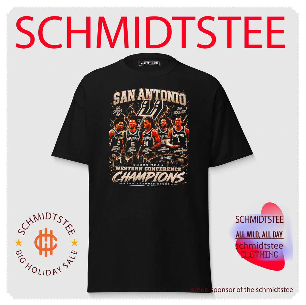San Antonio Spurs Western Conference Champions 2026 art graphic shirt