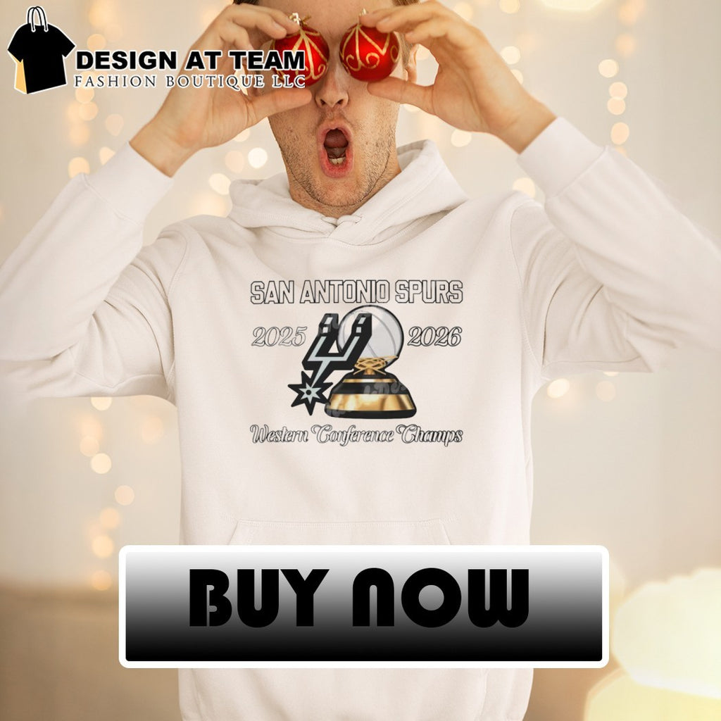 San Antonio Spurs Western Conference Champs 2025 2026 trophy basketball team shirt