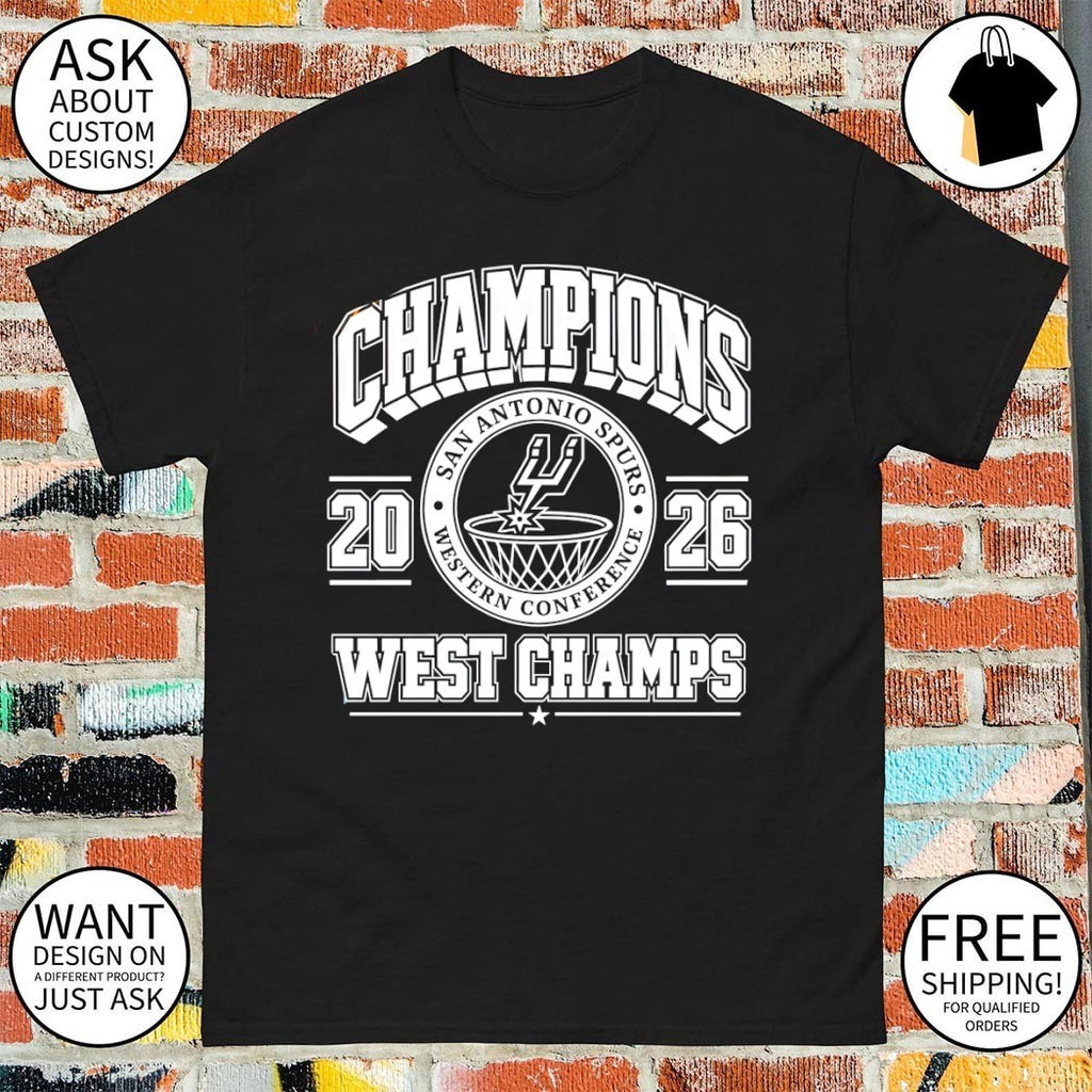 San Antonio Spurs basketball 2026 Western Conference Champions West Champs shirt