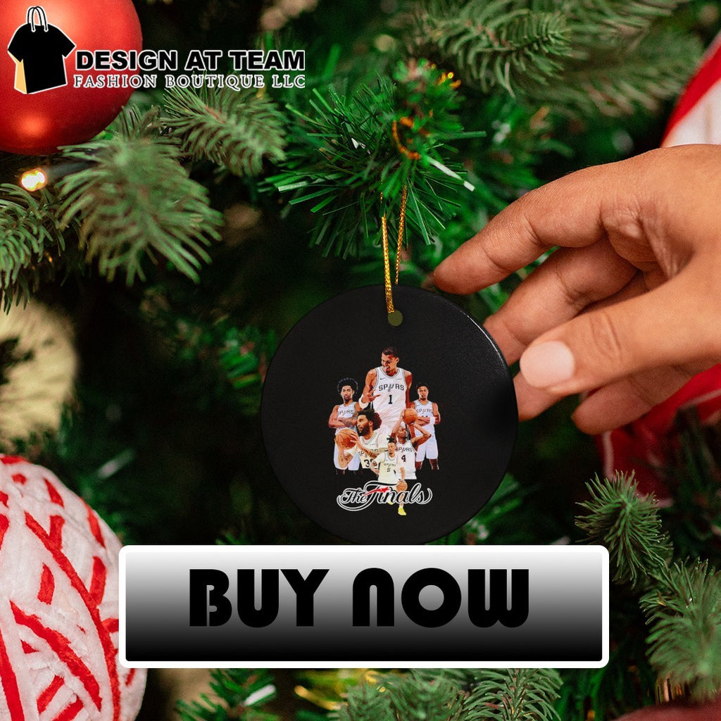 San Antonio Spurs basketball players Victor Wembanyama Devin Vassell The Finals shirt