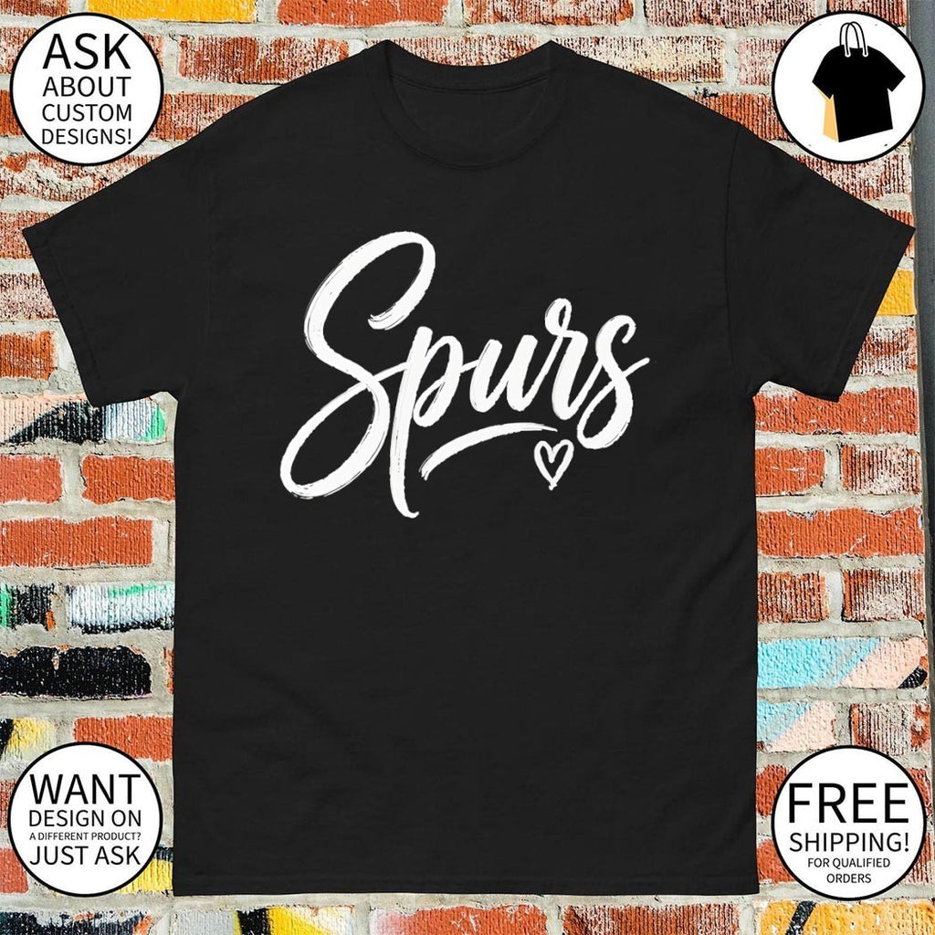 San Antonio basketball Spurs design heart shirt