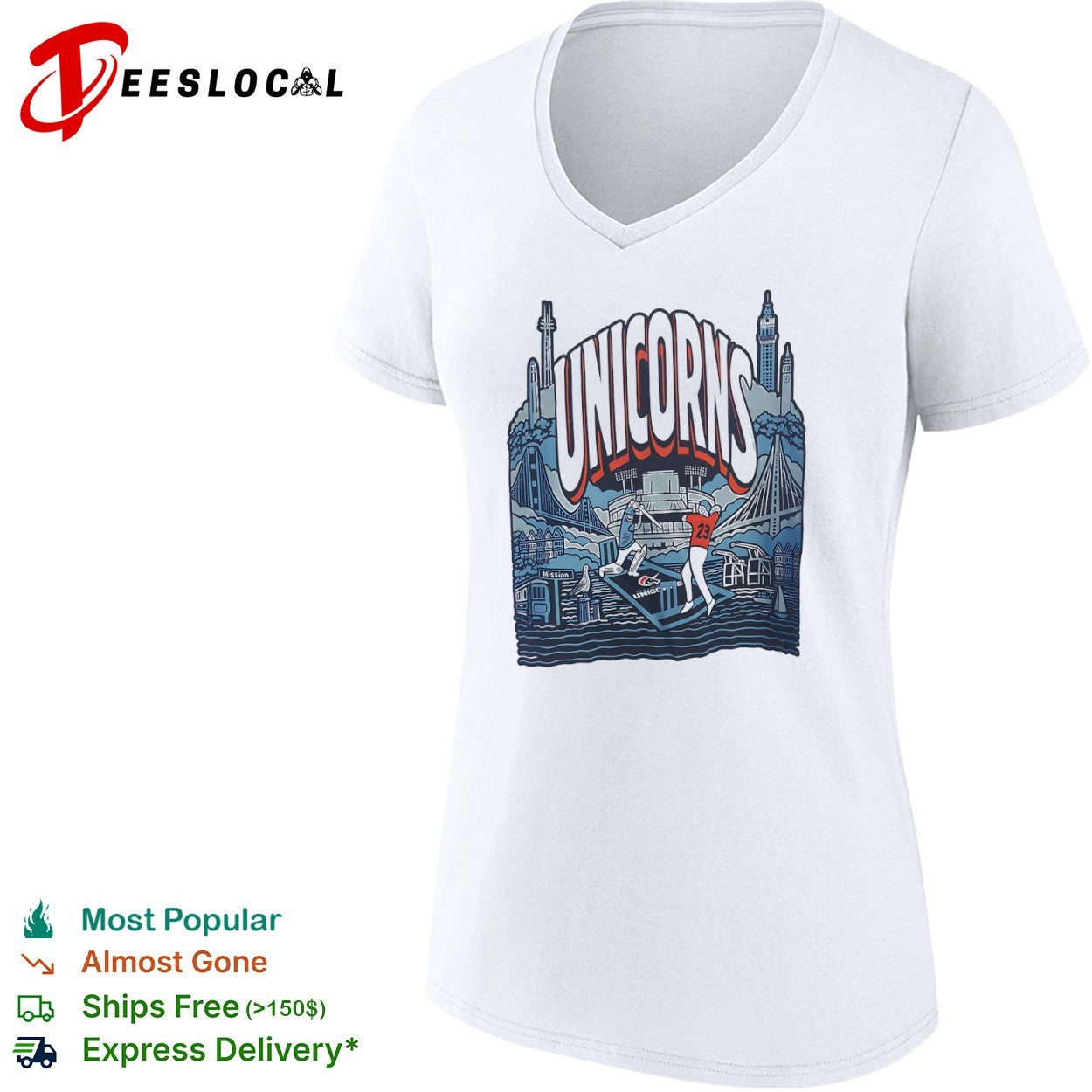 San Francisco Unicorns Major League Cricket Mission Bay California shirt