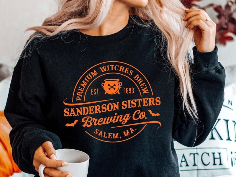 Sanderson Sister Brewing Co Crewneck Sweatshirt, Hoodie, T-shirt | PrintMintTees.com