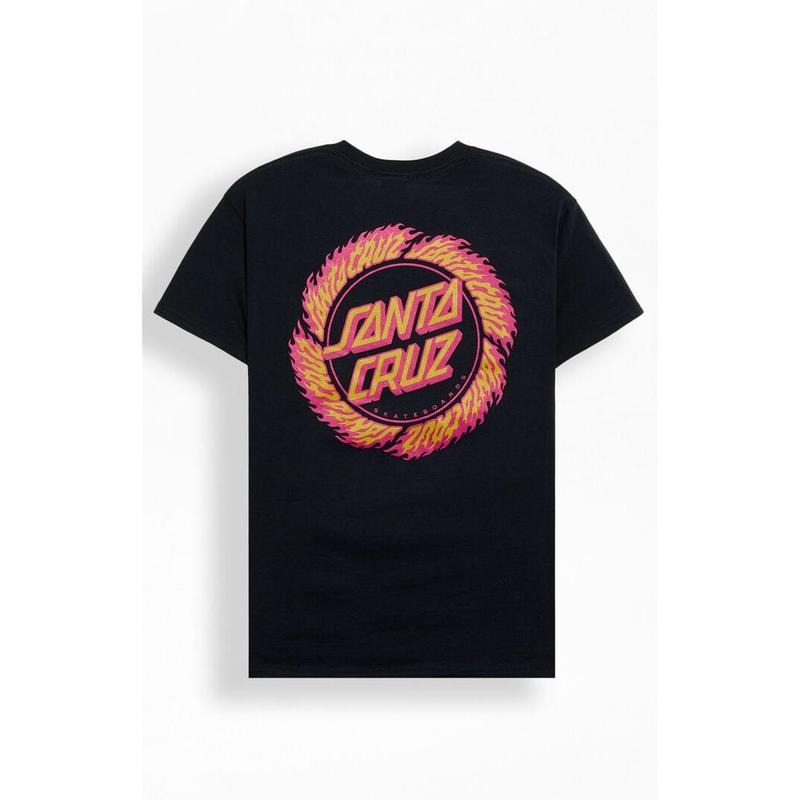 Santa Cruz Men's Flame Ringed Dot T-Shirt - Multicolor Hoodie Sweatshirt | PrintMintTees.com