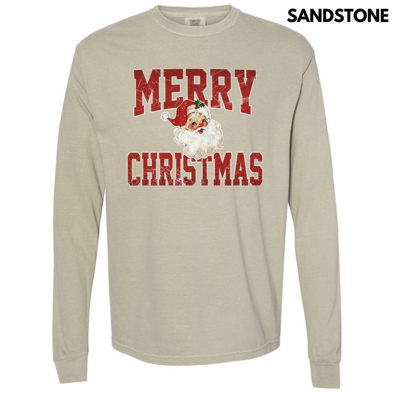 Santa Merry Long Sleeve Comfort Colors 'NLB' T-Shirts, Hoodie, Sweatshirt