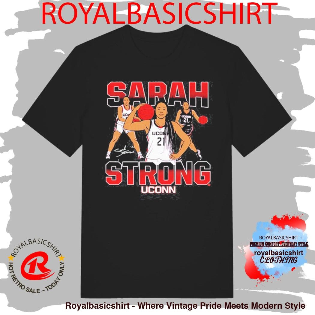 Sarah Strong Masterpiece Uconn Huskies Signature T-Shirt