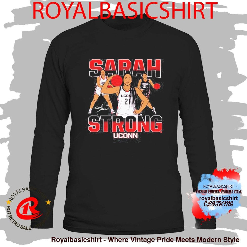 Sarah Strong Masterpiece Uconn Huskies Signature T-Shirt