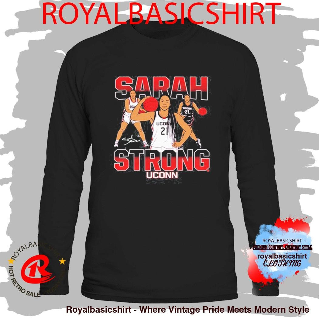 Sarah Strong Masterpiece Uconn Huskies Signature T-Shirt