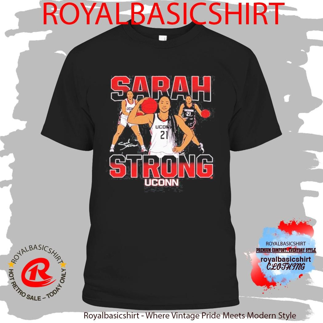 Sarah Strong Masterpiece Uconn Huskies Signature T-Shirt