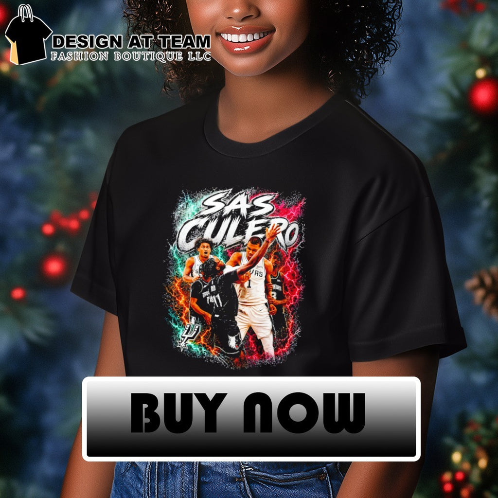 Sas Culero Victor Wembanyama elbow Naz Reid San Antonio Spurs Basketball NBA 2026 shirt
