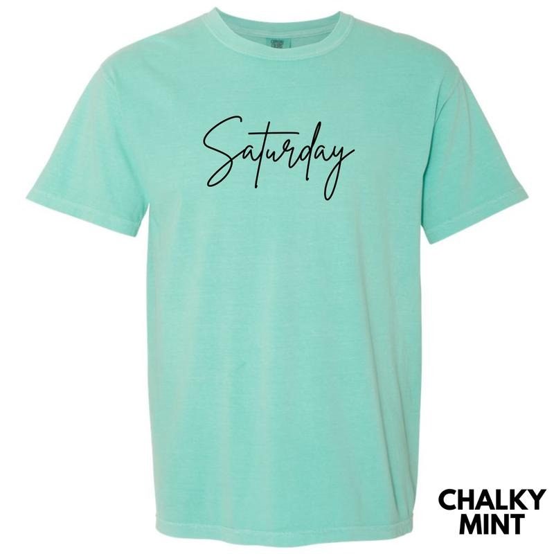 Saturday Cursive Comfort Colors 'NLB' T-Shirts, Hoodie, Sweatshirt