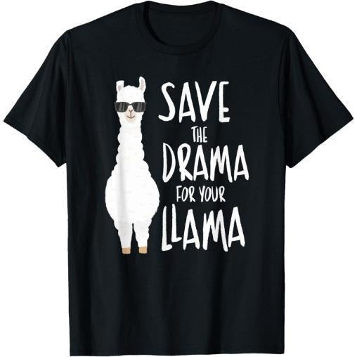 Save The Drama For Your Llama T-Shirt Made in USA Hoodie Sweatshirt | PrintMintTees.com