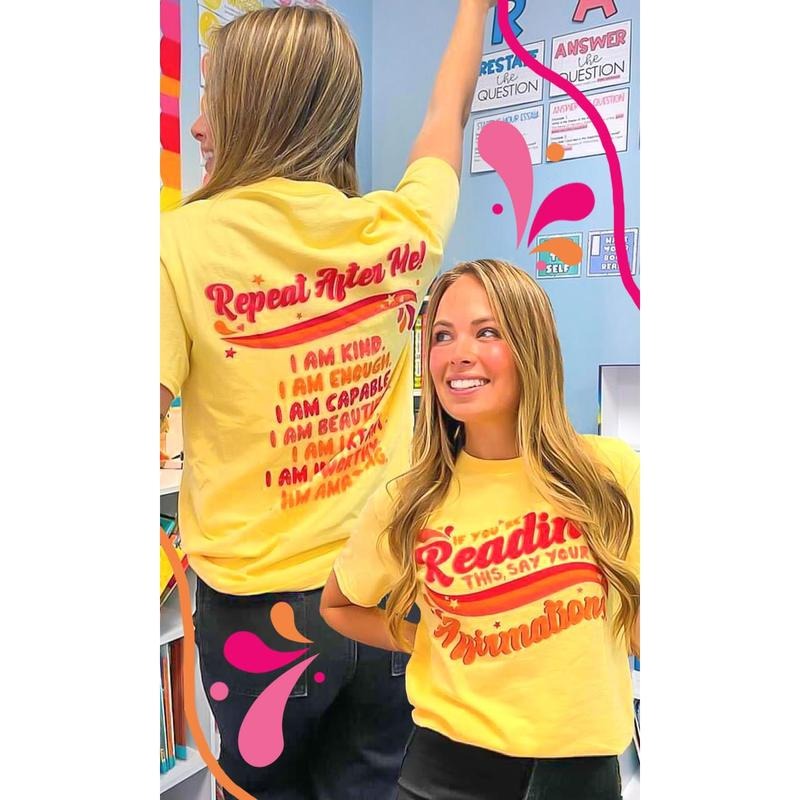 Say Your Affirmations Graphic Shirt Hoodie Sweatshirt | PrintMintTees.com