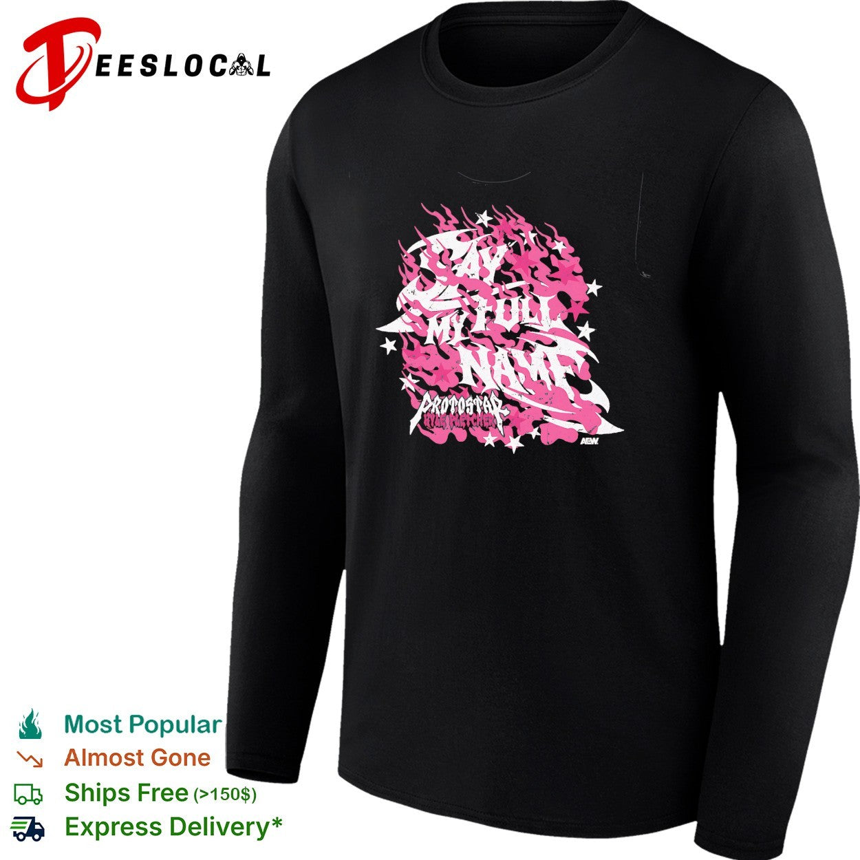 Say my full name professional wrestling shirt