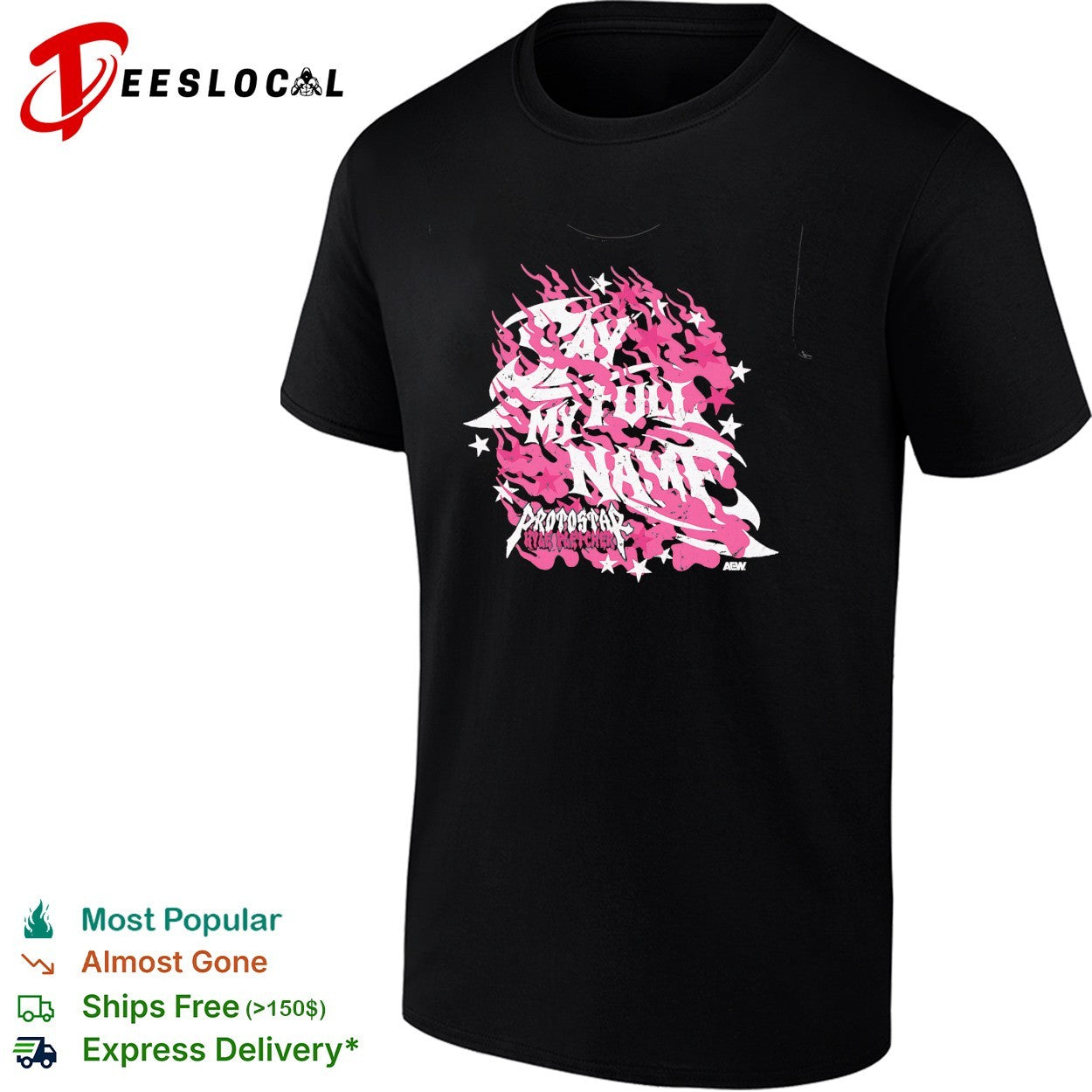 Say my full name professional wrestling shirt