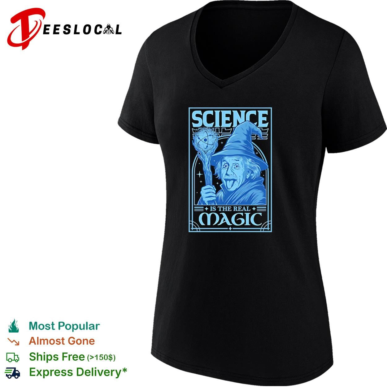 Science is the Real Magic Reload Einstein as Gandalf shirt