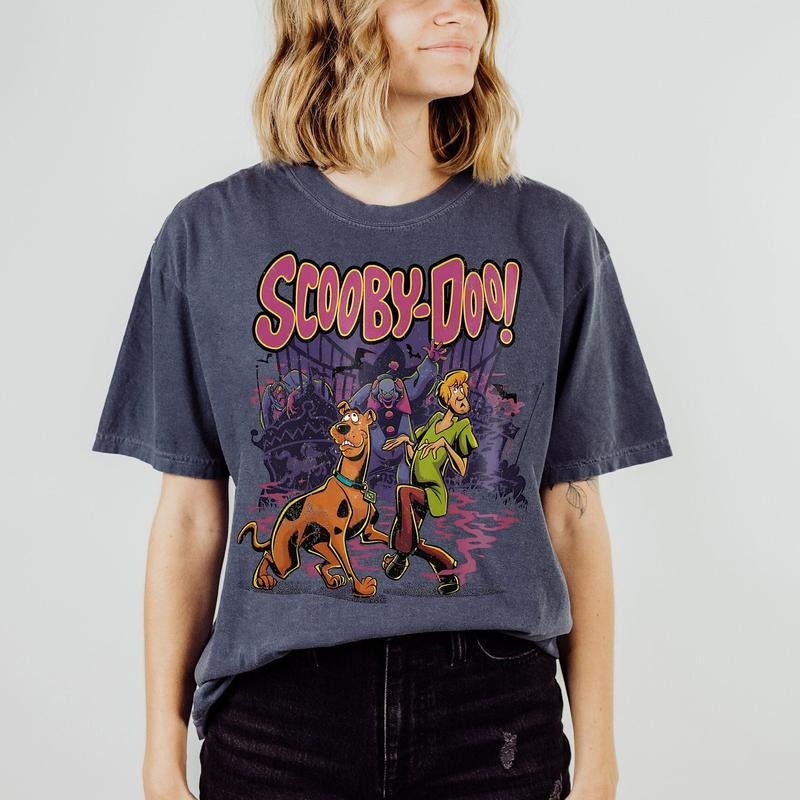Scooby Doo Vintage T Shirt Horror Movie Tee Halloween T Shirt Halloween Gifts Scooby Doo Halloween Shirt Halloween Party...