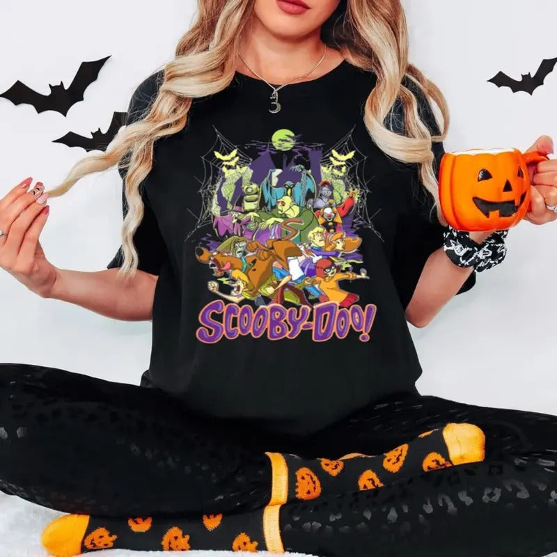 Scoobydoo Halloween Shirt Womenswear Horror Movie Shirt Spooky Season Short Sleeve Top Underwear T-Shirts, Hoodie, Sweatshirt