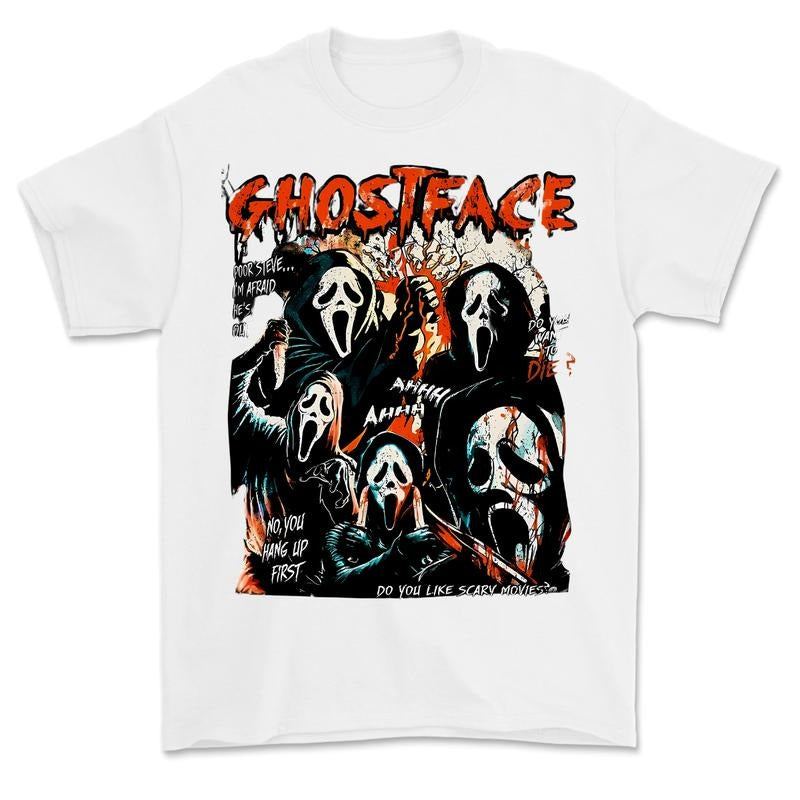 Scream Splatter Classic T-Shirt, Halloween T-Shirt, Gift For Halloween Hoodie Sweatshirt | PrintMintTees.com