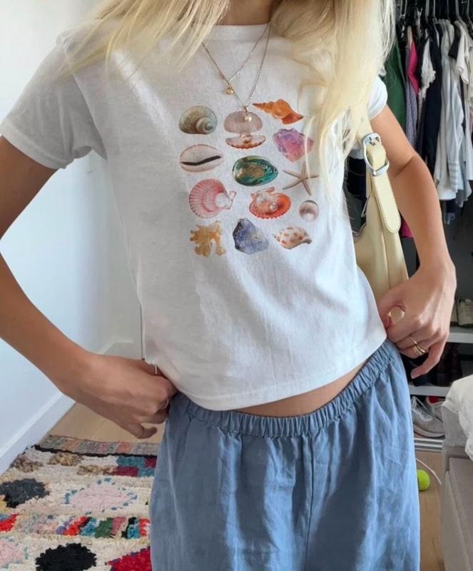 Sea Shell Baby Vintage Collage Seashell Baby Coastal Grandma Cute Ocean Lover Shirt Sea T-Shirts, Hoodie, Sweatshirt