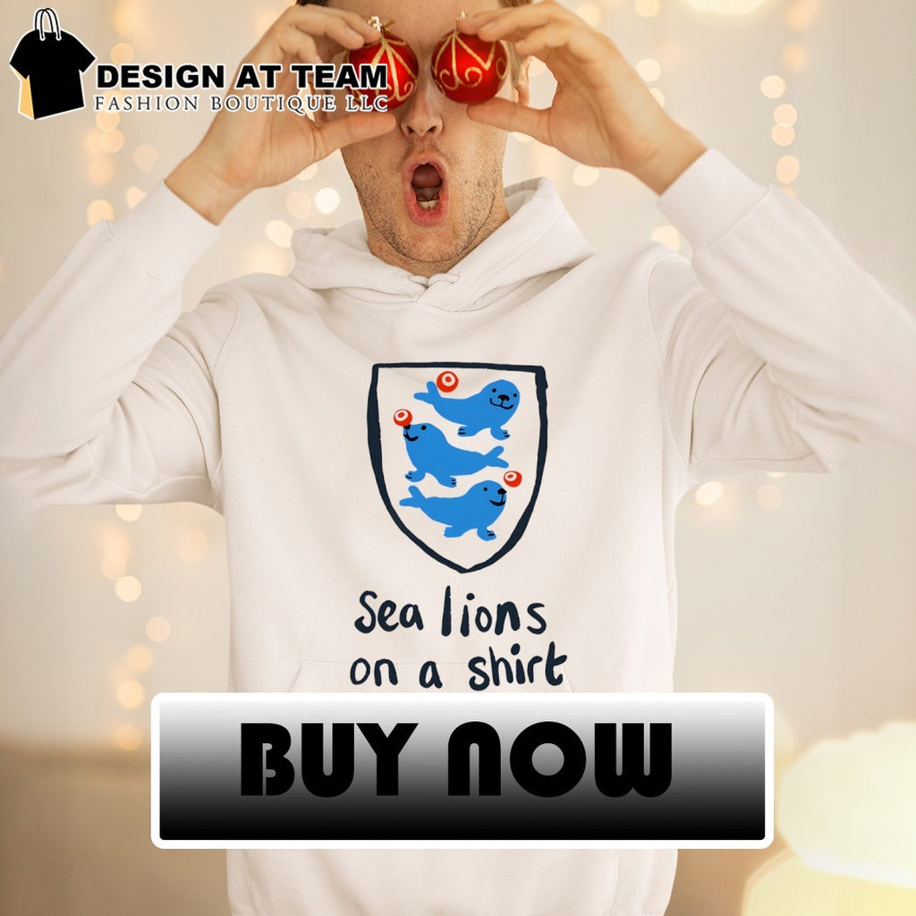 Sea lions on a shirt meme England Football Lions Parody shirt