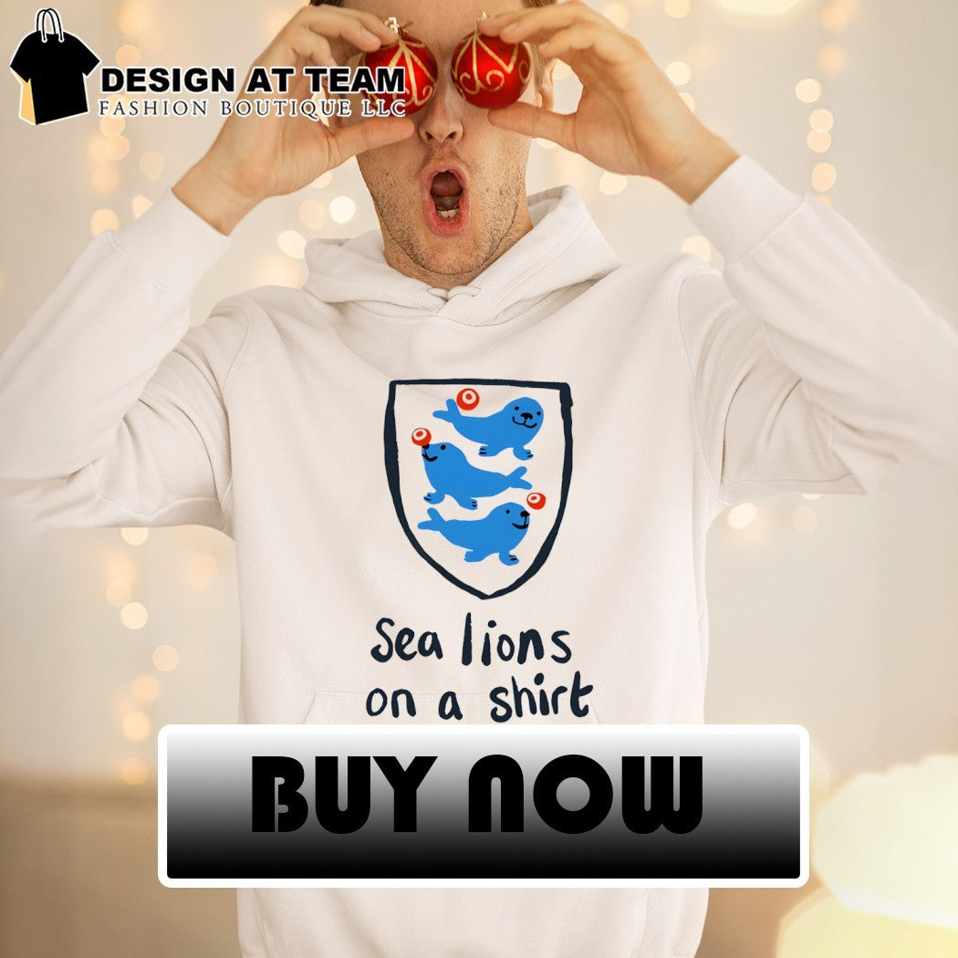 Sea lions on a shirt meme England Football Lions Parody shirt