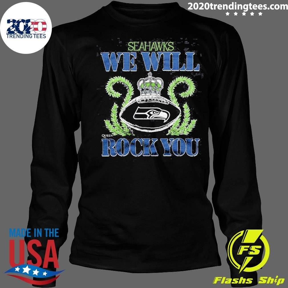 Seattle Seahawks NFL 2026 We Will Rock You Schedule Queen Tri-Blend Shirt