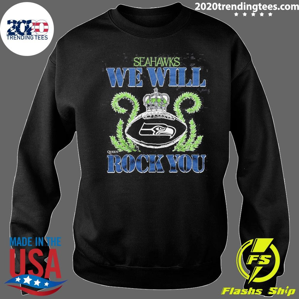 Seattle Seahawks NFL 2026 We Will Rock You Schedule Queen Tri-Blend Shirt