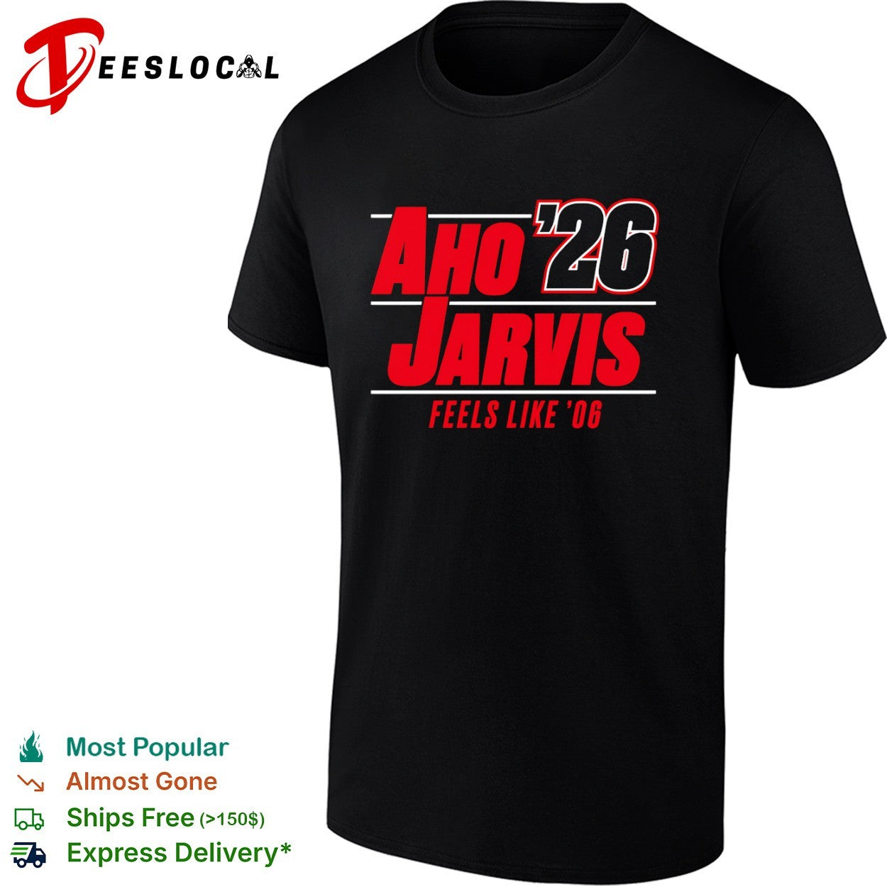 Sebastian Aho Seth Jarvis Carolina Hurricanes NHL Aho 2026 shirt