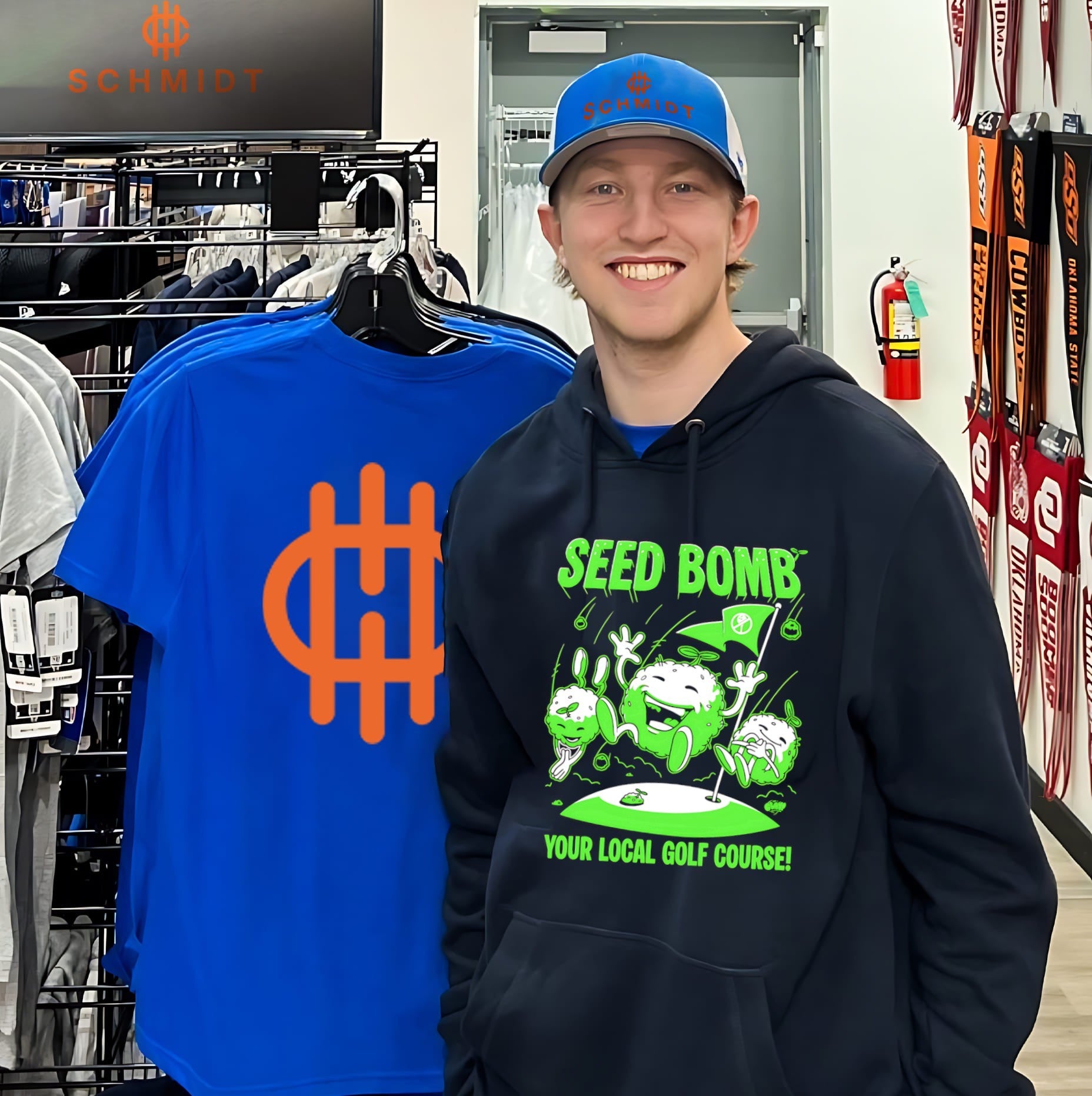 Seed bomb your local golf course cartoon shirt