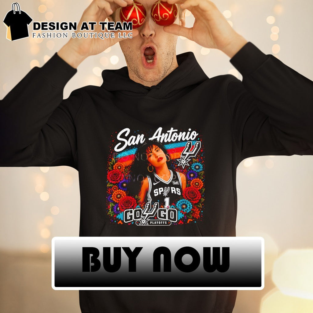 Selena San Antonio Spurs Basketball floral shirt