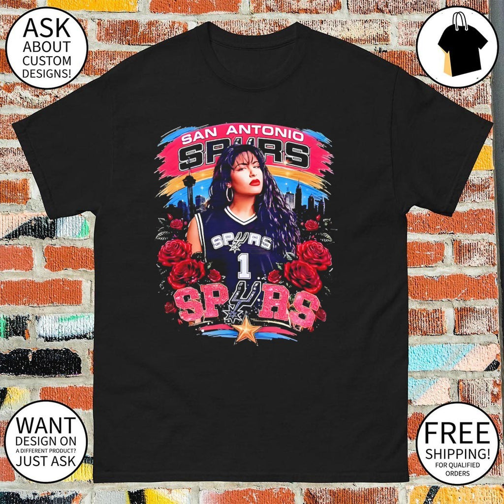 Selena San Antonio Spurs roses shirt