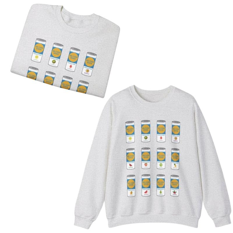 Seltzer Unisex Shirt, viral Seltzer vintage cans Sweatshirt or Hoodie Classic Crewneck | PrintMintTees.com