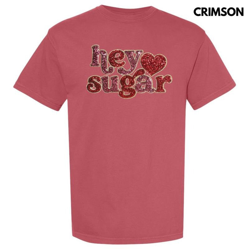 Sequin Hey Sugar Patch Comfort Colors T-Shirt Hoodie, Sweatshirt | PrintMintTees.com