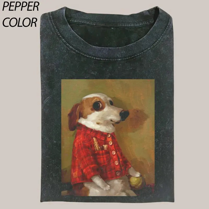 Serious Dog Vintage Graphic T-Shirt, Funny Dog Lover Shirt, Funny Shirts For Friends, Meme Shirts Hoodie Sweatshirt