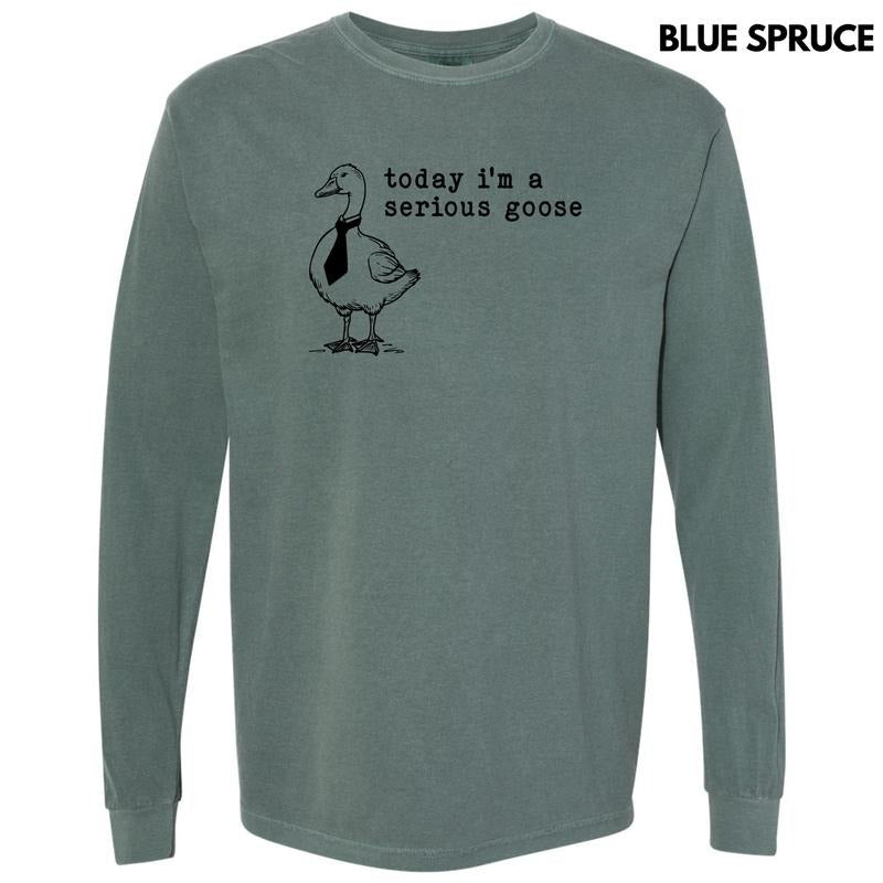 Serious Goose Long Sleeve Comfort Colors T-Shirt 'NLB' Hoodie Sweatshirt | PrintMintTees.com