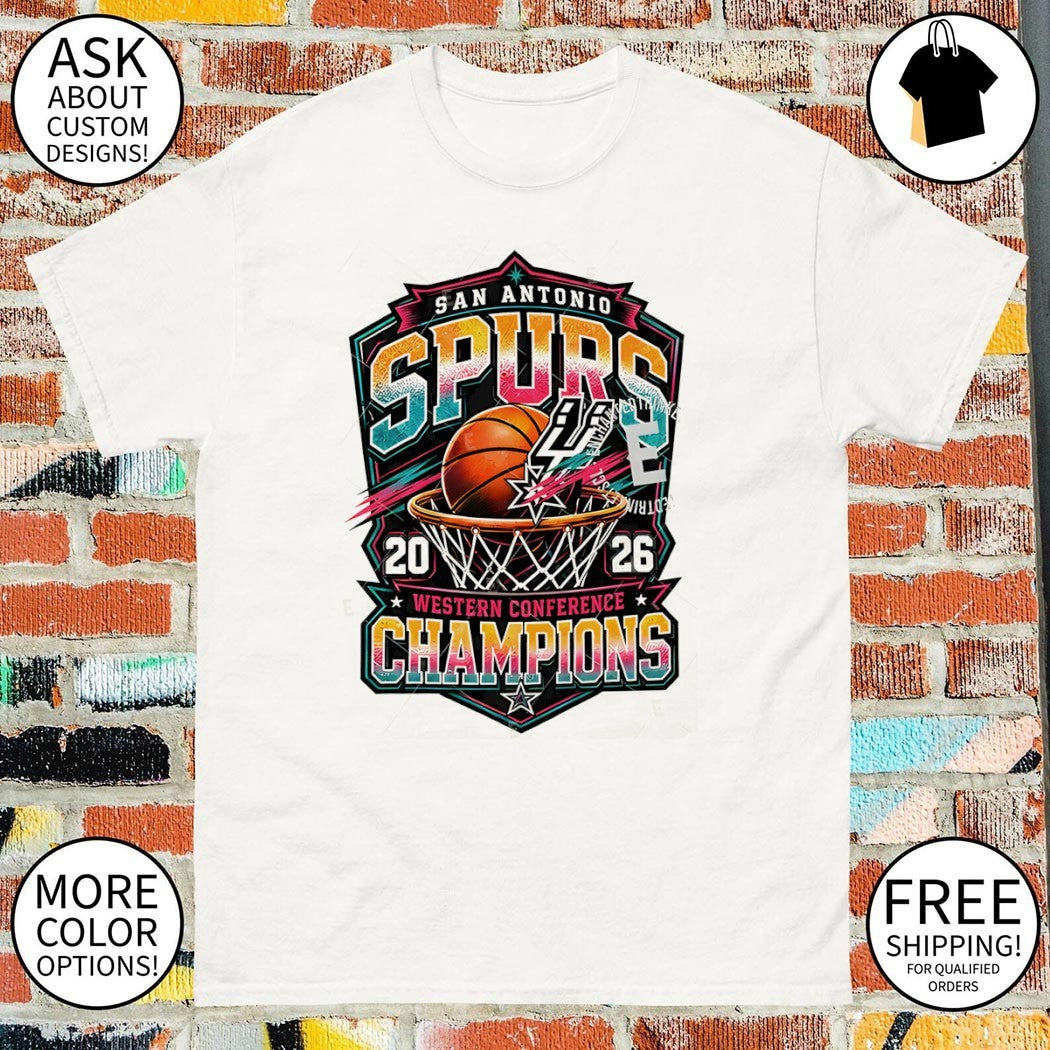 San Antonio Spurs Basketball Western Conference Champions Game Day NBA 2026 shirt