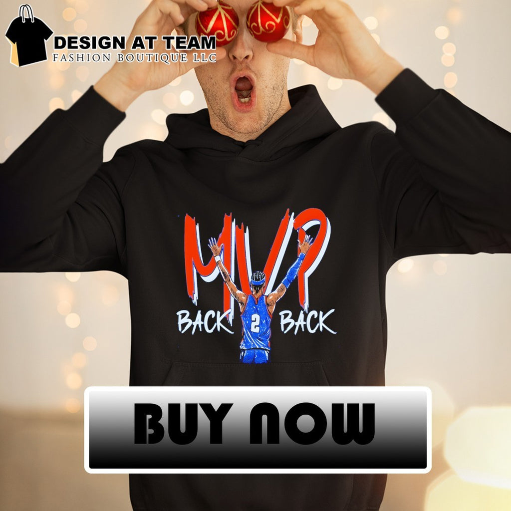 Shai Gilgeous-Alexander MVP Oklahoma City Thunder back 2 back NBA Basketball 2026 shirt
