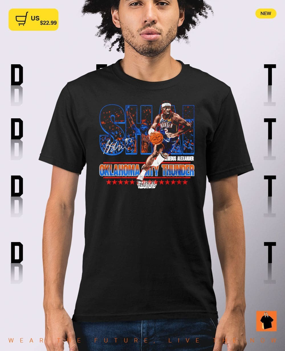 Shai Gilgeous-Alexander Oklahoma City Thunder Basketball NBA Eternal Heartists signature shirt