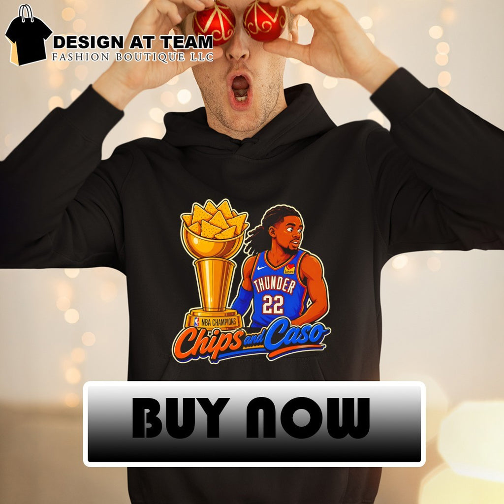 Shai Gilgeous-Alexander Oklahoma City Thunder Chips and Caso NBA Champions 2026 shirt