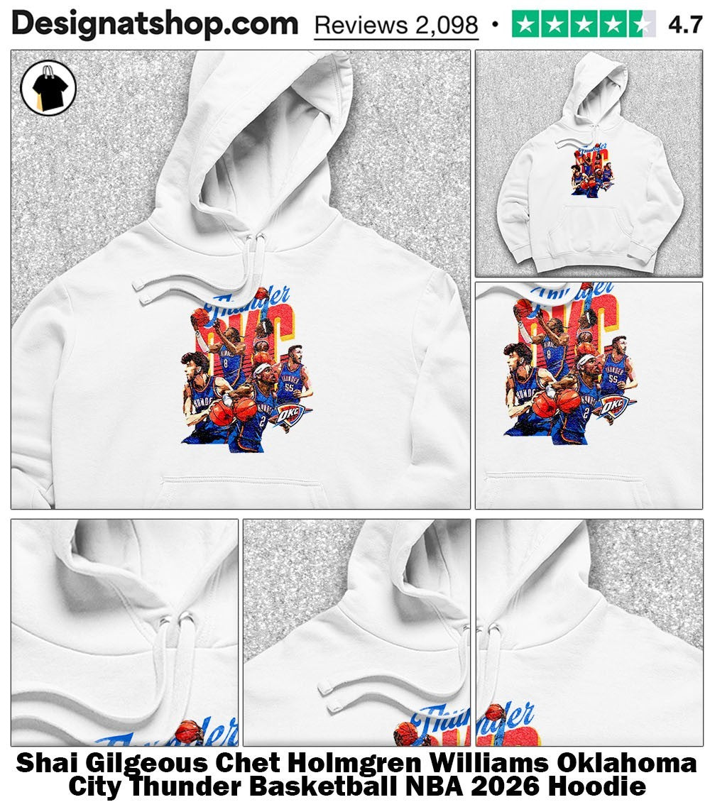 Shai Gilgeous Chet Holmgren Williams Oklahoma City Thunder Basketball NBA 2026 shirt