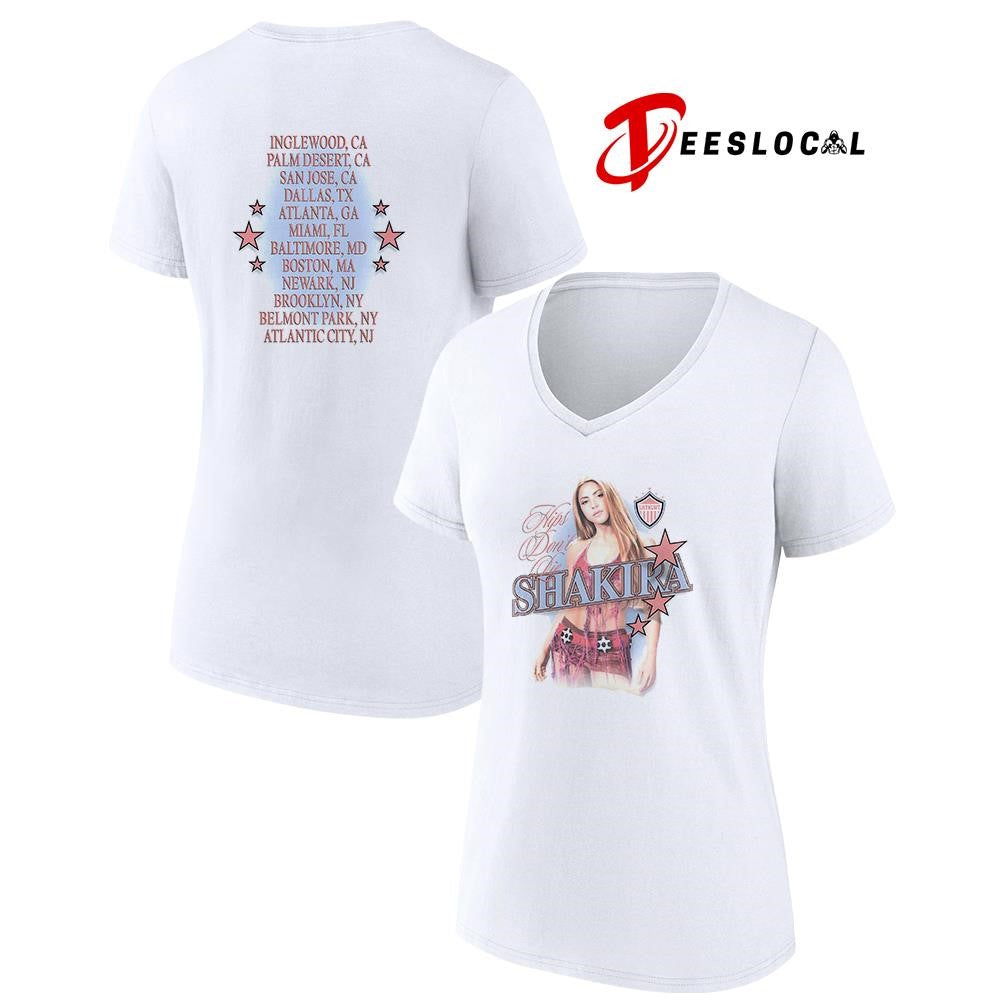 Shakira hips don’t lie cities graphic shirt