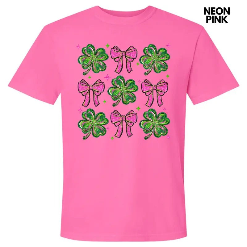 Shamrock Faux Glitter Collage Comfort Colors 'NLB' T-Shirts, Hoodie, Sweatshirt