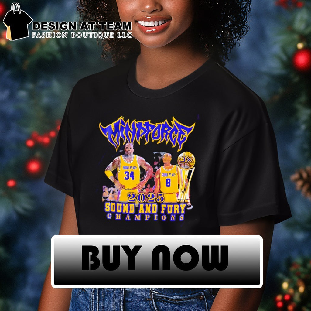 Shaquille O’Neal and Kobe Bryant Sound and Fury Los Angeles Lakers Basketball Champions shirt