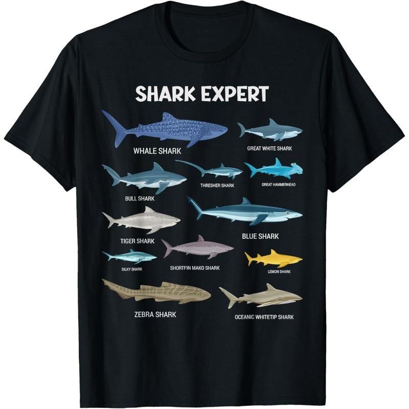 Shark Species Tee for Men ,  Shark T-Shirt made in usa Hoodie Sweatshirt | PrintMintTees.com