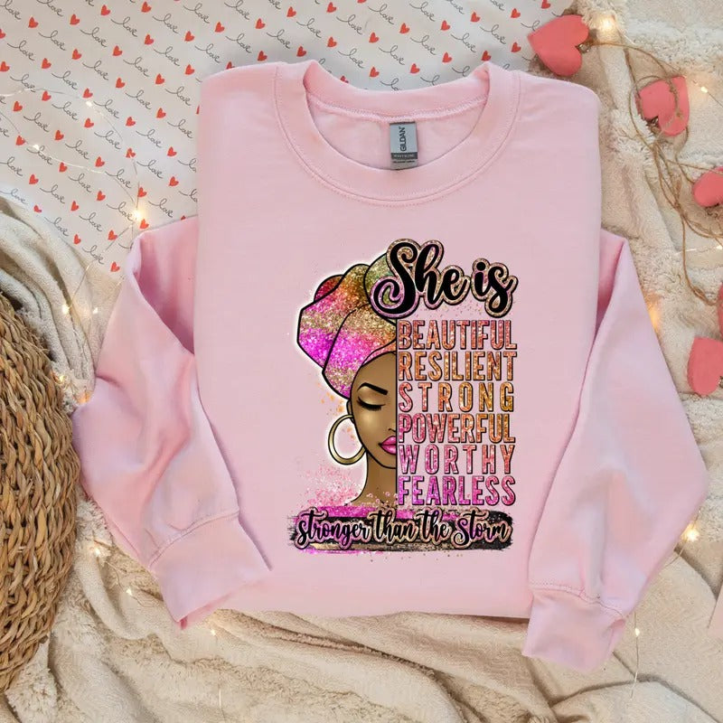 She Is DTF Transfer ONLY -This is NOT a T Shirt Hoodie Sweatshirt | PrintMintTees.com