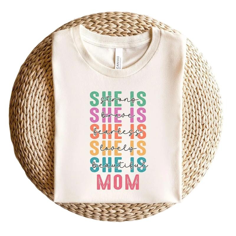 She is Mom Shirt, Happy Mothers Day Shirt, Gift For Mom, Mama T-shirt, Mom Shirt, Cute Mama Shirt, Shirt For Mom Hoodie...