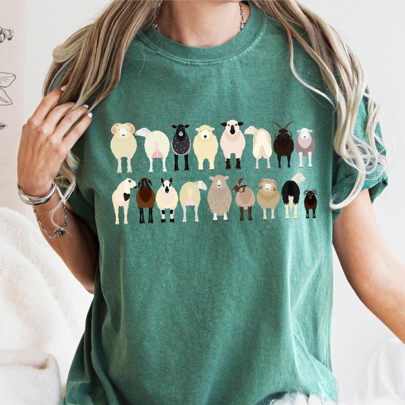 Sheep Breeds Farm Animal Lover T-Shirt Hoodie Sweatshirt | PrintMintTees.com