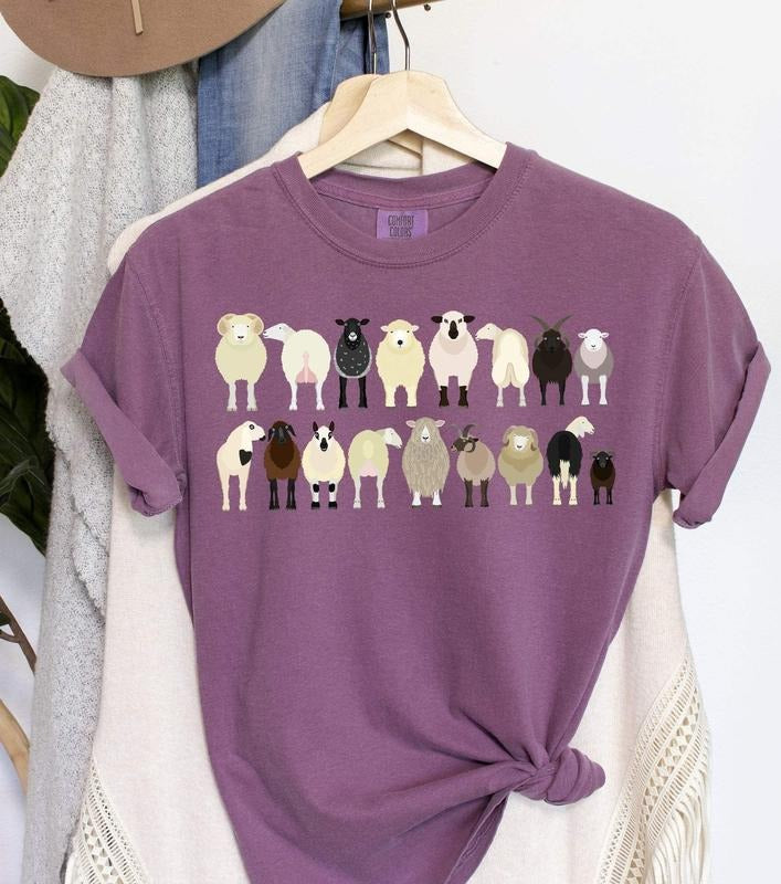 Sheep Breeds Farm Animal Lover T-Shirtstyle{n002}2 Shirt Hoodie Sweatshirt | PrintMintTees.com